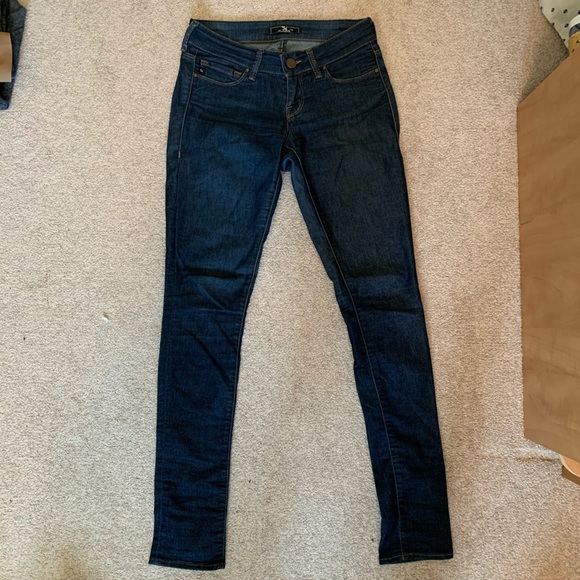 34 Heritage Blue Mid Rise Skinny Jeans - Size 24 - Picture 1 of 4